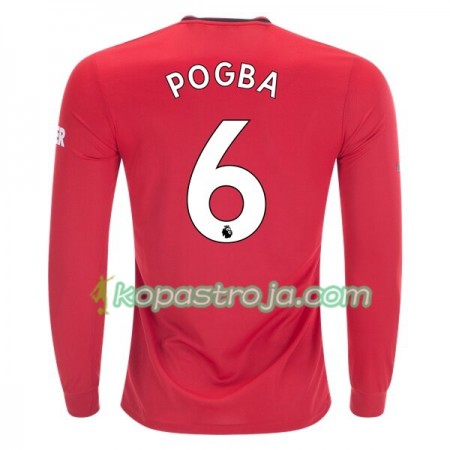 Billiga Fotbollströjor Manchester United Paul Pogba 6 Hemma tröja 2019/20 Långärmad